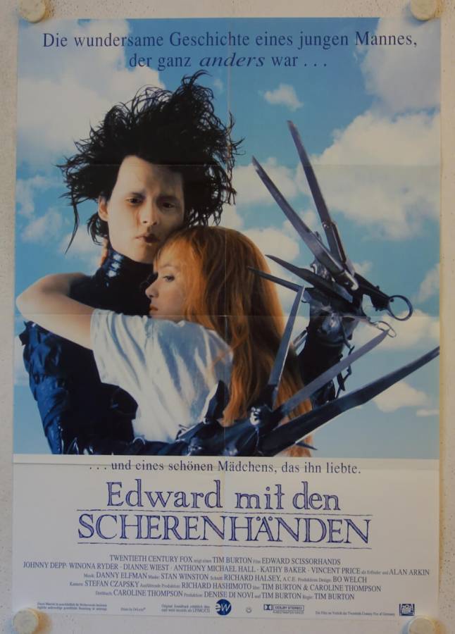 Edward mit den Scherenhänden originales deutsches Filmplakat